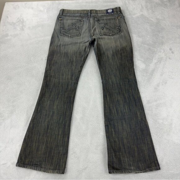 Rock & Republic Women's Sz 30x30 Distressed Five Pocket Denim Jeans Embroidered - Picture 4 of 14